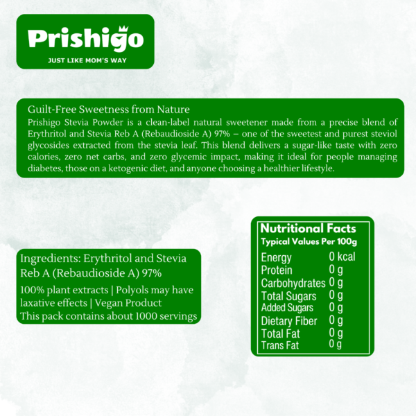 Prishigo - Stevia Powder