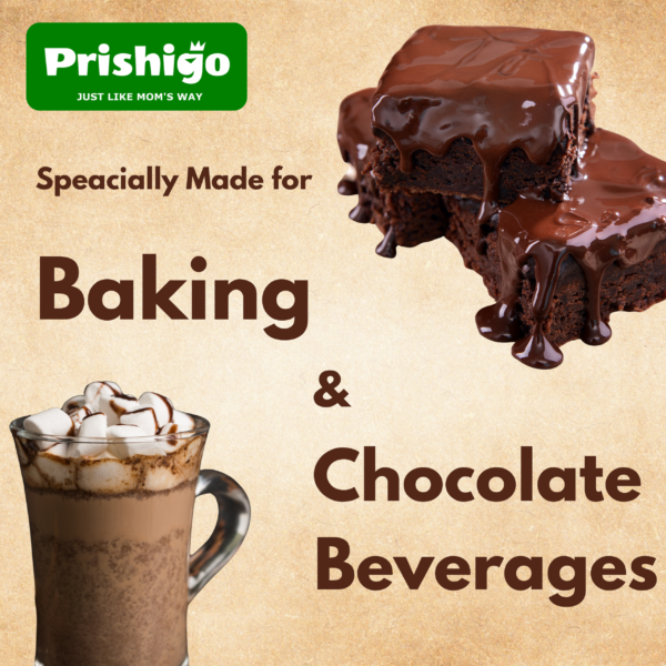 Prishigo Natural Cocoa Powder – Unsweetened | 1 Kg