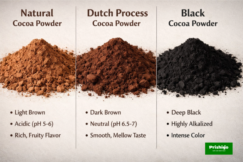 types of cocoa powder